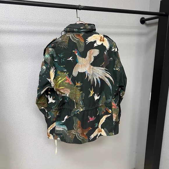 🚩steal authentic Off-White Multicolor Bird Pattern Jacket - Picture 2 of 4